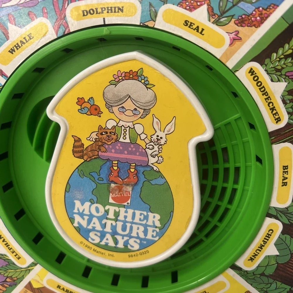 1989 VINTAGE MATTEL SEE 'N SAY MOTHER NATURE SAYS TOY TESTED WORKS